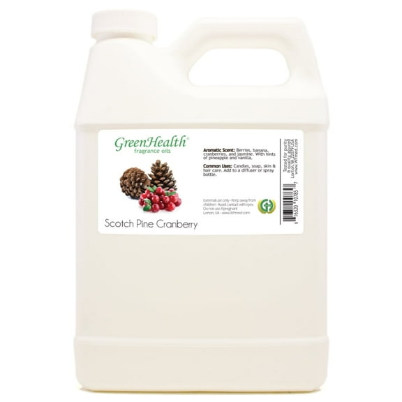 GreenHealth Scotch Pine Cranberry Fragrance Oil 32 fl oz White Plastic Jug with Cap