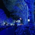 thumbnail image 3 of 40ft Solar Christmas String Lights 100LEDs 8 Modes Waterproof String Fairy Lights for Christmas Holiday Garden Decorations, Blue, 3 of 11