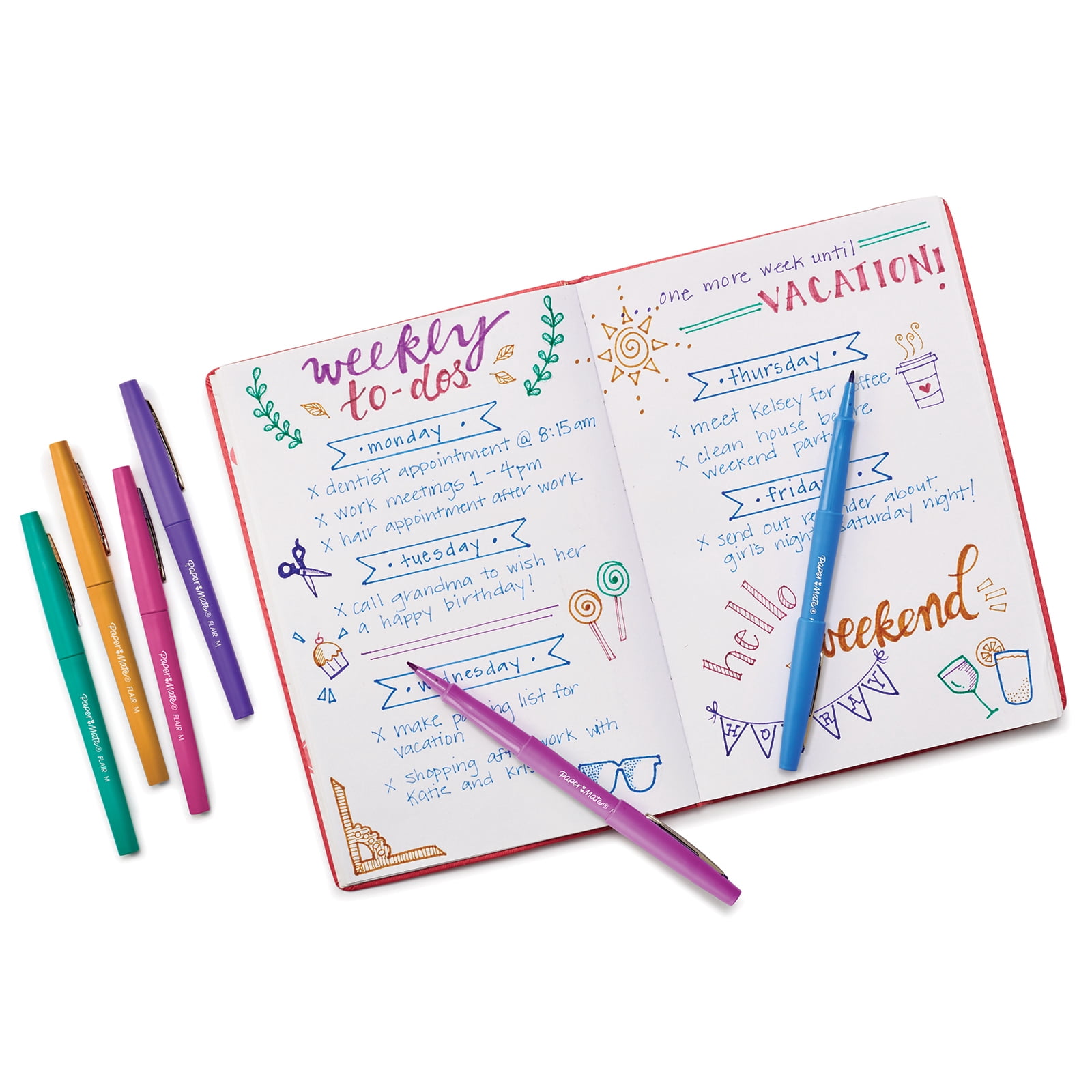 Paper Mate Flair Felt Tip Candy Pop Pen Set, 12 Packs: 6 ct. (72 total)