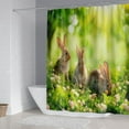 thumbnail image 6 of HongHeng Clearance Under $2.00 Digital Printing Light Green Easter Series Waterproof Shower Curtain Fabric Polyester, 6 of 7