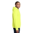 thumbnail image 3 of Gildan High Visibility Hooded Sweatshirt for Men’s | Heavy Blend Fleece Pullover Hi Vis Safety Green Work Reflective Sweater with Pocket 8 oz 50/50 Cotton/Polyester, Single Pack adult Size 2XL, 3 of 5
