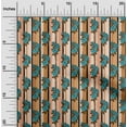thumbnail image 2 of oneOone Velvet Rust Brown Fabric Asian Floral Craft Projects Decor Fabric Printed By The Yard 58 Inch Wide, 2 of 4