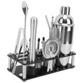thumbnail image 3 of 23 Piece Stainless Steel Cocktail Shaker Set Bartender Kit Professional Tools for Drink Mixing Home Bar Party, 3 of 15