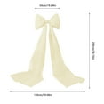 thumbnail image 2 of Wedding Bows with Long Tails Wedding Aisle Decorations Bows Satin Ribbon Background Decor for Bridal Shower Reception Ceremony 6.5 ft, 2 of 8