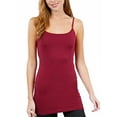thumbnail image 3 of Women's Cami Tank Top Tops Long Layering Casual Basic Camisole Plain Plus S -3XL, 3 of 5