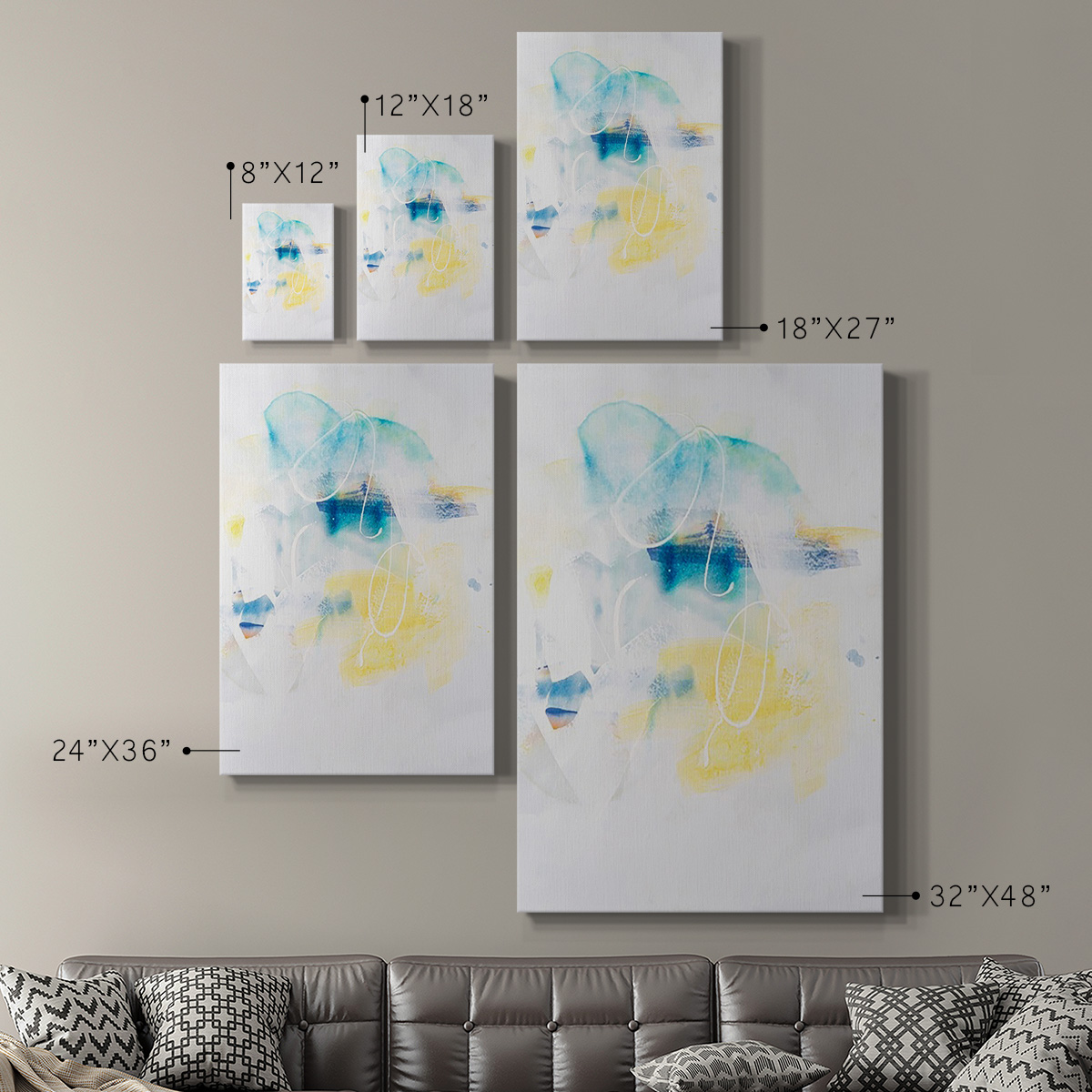 Spacial II Premium Gallery Wrapped Canvas - Ready to Hang