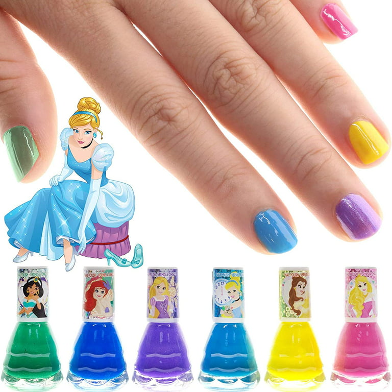 Disney nail stickers children cartoon princess girl environmental