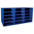 thumbnail image 2 of PaconÂ® 70% Recycled Mailbox Storage Unit, 15 Slots, Blue, 2 of 4