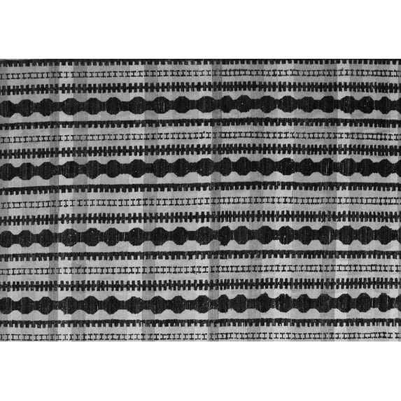 Ahgly Company Indoor Rectangle Abstract Gray Modern Area Rugs, 6' x 9'