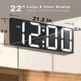 thumbnail image 2 of Luz nocturna Clock JALL con pantalla LED grande de 22 pulgadas, DST, 2 of 6