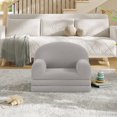 thumbnail image 7 of Ataucjin 2-in-1 Kids Sofa Chair, Convertible Toddler Couch Lounge, Comfy Fold Out Teddy Fleece Fabric Children's Sofa Bed for Playroom, Bedroom, Nursery, Gift for Boys & Girls, 7 of 7