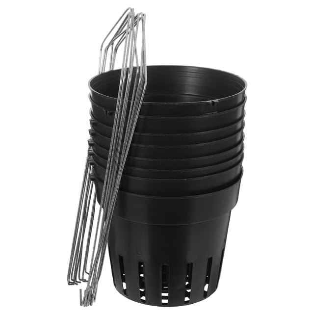 FELTECHELECTR 8Ud Maceteros Colgantes De Pared Negros Para Suculentas Y Con Fácil De Colgar