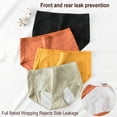 thumbnail image 3 of Womens Menstrual Period Panties Soft Cotton Leak Proof Underwear Postpartum Protective Briefs,6Pack, 3 of 12