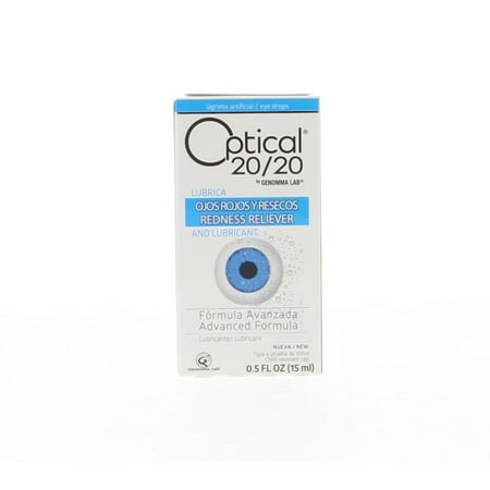 Optical 20/20 Lubricant - Lubricante Para Ojos 0.6 Oz Azul (Pack of 24)