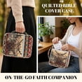 thumbnail image 5 of Xixirimido Bible Cover Case for Women Men Large Bible Cover with Handle Quilted Bible Carrying Case Bag Bible Study Supplies Accessories, Aztec Tribe Wolf Deer, 5 of 7