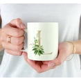 thumbnail image 3 of Koyal Wholesale Ceramic Coffee Mug, Exotic Tropical Monogram, Letter L, 3 of 5