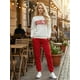 thumbnail image 2 of Set Mujer Sudadera Estampada y Pants Casual Cálido, 2 of 5