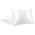 thumbnail image 1 of Unique Bargains Satin Pillowcases with Envelope Closure 2pcs, 1 of 9