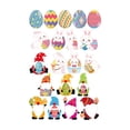 thumbnail image 2 of Easter Stickers 20Pcs Easter Egg Decals Easter Party Decor Ideal Gifts for Friends Carnival Decoration, 2 of 6