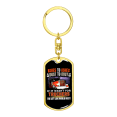 thumbnail image 4 of Ashes To Ashes Swivel Keychain Dog Tag Stainless Steel or 18k Gold, 4 of 8
