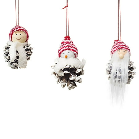 

Heiheiup Christmas Decorations Wooden Doll Pendant Mini Doll Pendant for Hanging Long