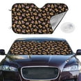 thumbnail image 2 of Haiem Rose Flower Bear Car Windshield Sun Shade - Blocks UV Rays Sun Visor Protector, Sunshade to Keep Your Vehicle Cool, Universal Fit SUV Van Sedan-Medium, 2 of 7