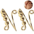 thumbnail image 2 of Anillo de ansiedad ajustable para mujer, 2 uds., con cuentas, anillo para aliviar el estrés, anillo giratorio, anillo de meditación, 2 of 8