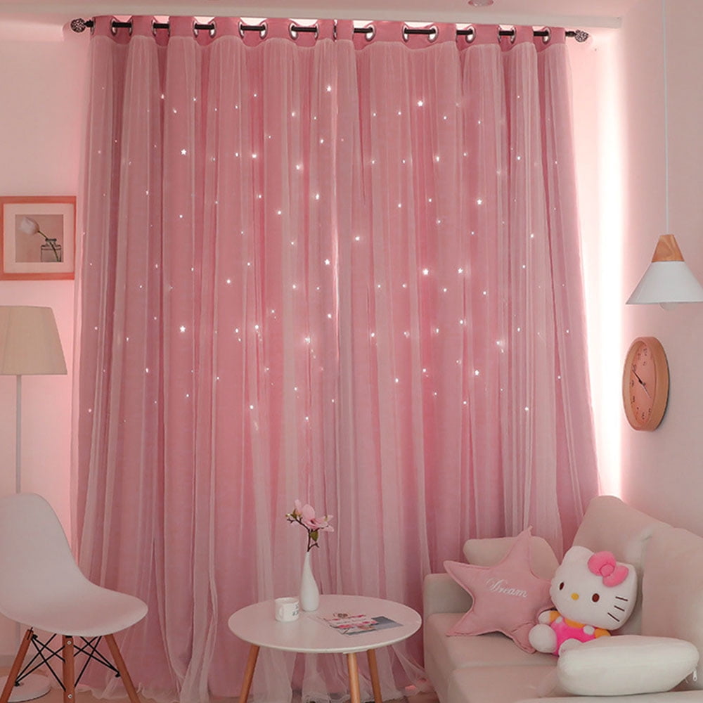 1/2PCS Full Blackout Curtain Double-decker Nordic Style Bedroom Living