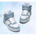 thumbnail image 6 of LUCKY STEP Fashion Hook and Loop High Top Sneakers Casual Walking Shoes,Denim Blue,Womens, 6 of 10