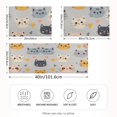 thumbnail image 2 of Yayeee Pillowcase Queen Size Set of 2 Satin Wrinkle Resistant Pillow Case, Cute Cartoon Cat, 2 of 8