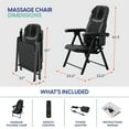 Belmint Folding Shiatsu Massage Chair with Heat, Back Neck and Shoulder