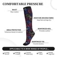 thumbnail image 2 of Sikiie Colorful Shells 1 Pairs Compression Socks for Men and Women 15-20 mmHg Running Support Socks, 2 of 7