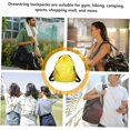 thumbnail image 4 of HUGFEGWE Gym Drawstring Backpack Sports Bag Large Capacity Drawstring Bag Yellow U2537-29625, 4 of 9