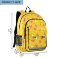thumbnail image 2 of FORMRS School Backpack 17" Student Travel Bag with Laptop Compartment, Pink White Stars, 2 of 7