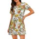 thumbnail image 1 of Disketp Ducks and Flowers para Camisón Corto de Manga Corta para Mujeres, Camisón Cómodo con Escote Redondo, Bonito y Confortable, 1 of 6