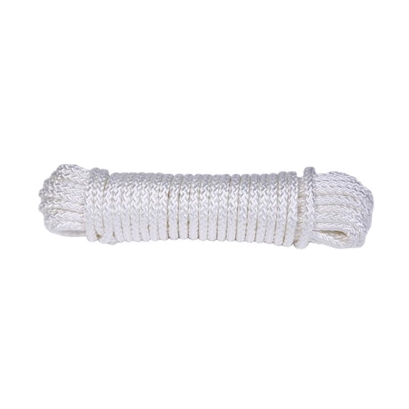 Koch 7023065 0.12 in. x 48 ft. White Diamond Braided Nylon Rope