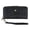 Black, variant on Floral Embossed Premium Faux LeatherWristlet Wallet (Women)