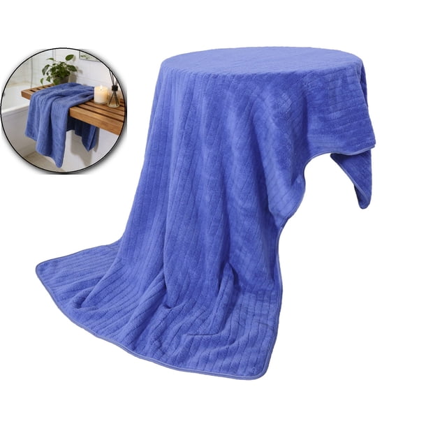 Extra Large Microfiber Bath Towel – Super Soft, Highly Absorbent & Quick-Drying Lightweight Towel, 27.55x13.77in