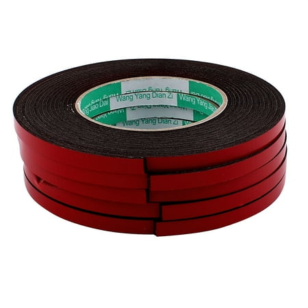5 Pcs 8mmx2mm Double Sided Sponge Tape Adhesive Sticker Foam Glue Strip 5 Meters