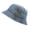 Blue Denim, variant on UV Protection Packable 100% Cotton Summer Travel Beach Sun Bucket Hat, Gray, L/XL, 1 Count