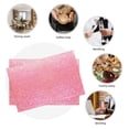 thumbnail image 6 of Rocae Sparkly Glitter Printed Heat Resistant Place Mats,Classic Hemstitch Cloth Fabric Placemats Imitation Linen Place Mat Table Mats 18x12 inch, 6 of 9