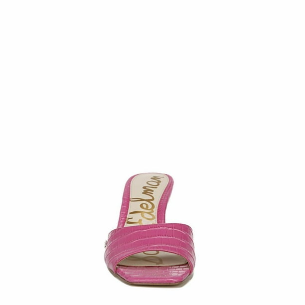 Sam Edelman TESMA MAGENTA KENYA LARGE CROCO LEA SANDAL Walmart