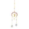 Wind Chime Crystal Light Catcher Adorno colgante Piedra natural Prisma Decoración Tmvgtek Oficina Multiescena Multifunción