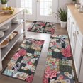 thumbnail image 2 of Pioneer Flower Floral Print Pattern Kitchen Rugs Sets Of 3,Kitchen Runner Rugs Non Skid Washable,Decorative Kitchen Floor Mats for Kitchen,Sink,Laundry,17"x30"+ 17"x47" + 17"x59", 2 of 6