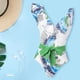 thumbnail image 3 of Gibobby Traje de baño completo mujer Traje de baño de 1 pieza para mujer Traje de baño floral de aguas termales Traje de baño Traje de baño antiguo de ag(Verde,XL), 3 of 5