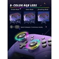 thumbnail image 3 of Data Frog-controlador inalámbrico para Nintendo Switch, Gamepad Pro con función Turbo programable, luz RGB, OLED, LITE, PC, 3 of 5