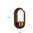 thumbnail image 2 of ZHAOCHENG Timbre De Puerta, Alarma De Entrada, Timbre De Puerta, Campanas Decorativas Ligeras, Timbre De Puerta De Madera, Puerta De Entrada, Adornos, Campana De Viento, 2 of 4
