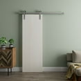 thumbnail image 2 of Modern Barn Door 36 x 80 in - LUNO 1003 Ash - 6.6FT Silver Rail Track Heavy Hardware Set - Solid Panel Interior Doors, 2 of 5