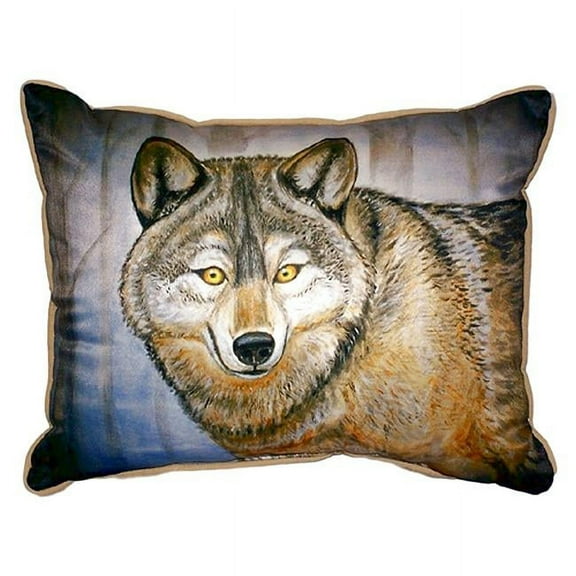 Betsy Drake SN315 11 x 14 in. Grey Wolf Small Indoor & Outdoor Pillow