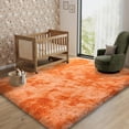 thumbnail image 5 of Janvonne 5x7 Fluffy Area Rugs for Living Room Bedroom,Soft Plush Fuzzy Shaggy Modern Rug for Kids Girls Boys Room Decor, Tie-dye Orange, 5 of 8